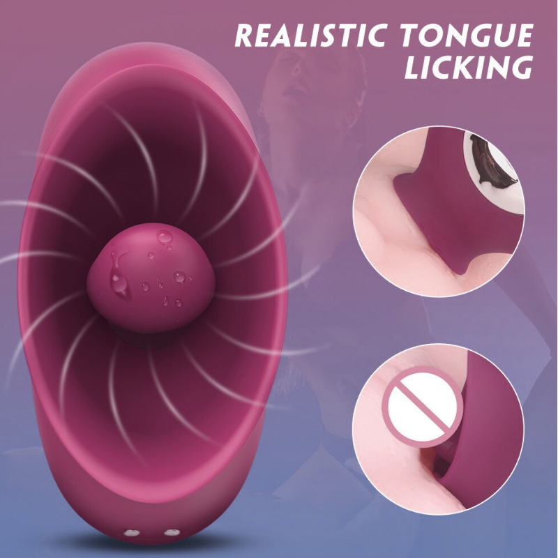 realistic tongue licking