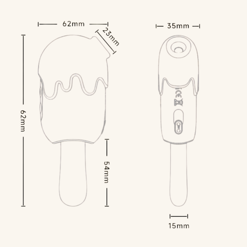 ice cream-sized,easy handle