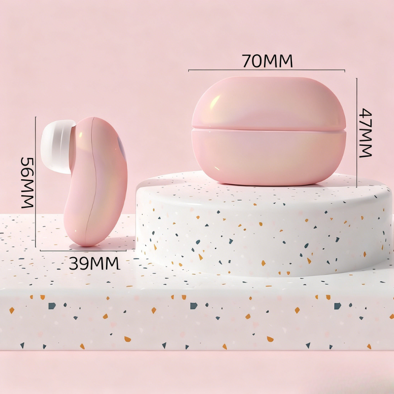 Its compact, headphone-style design makes for discreet and effortless use.